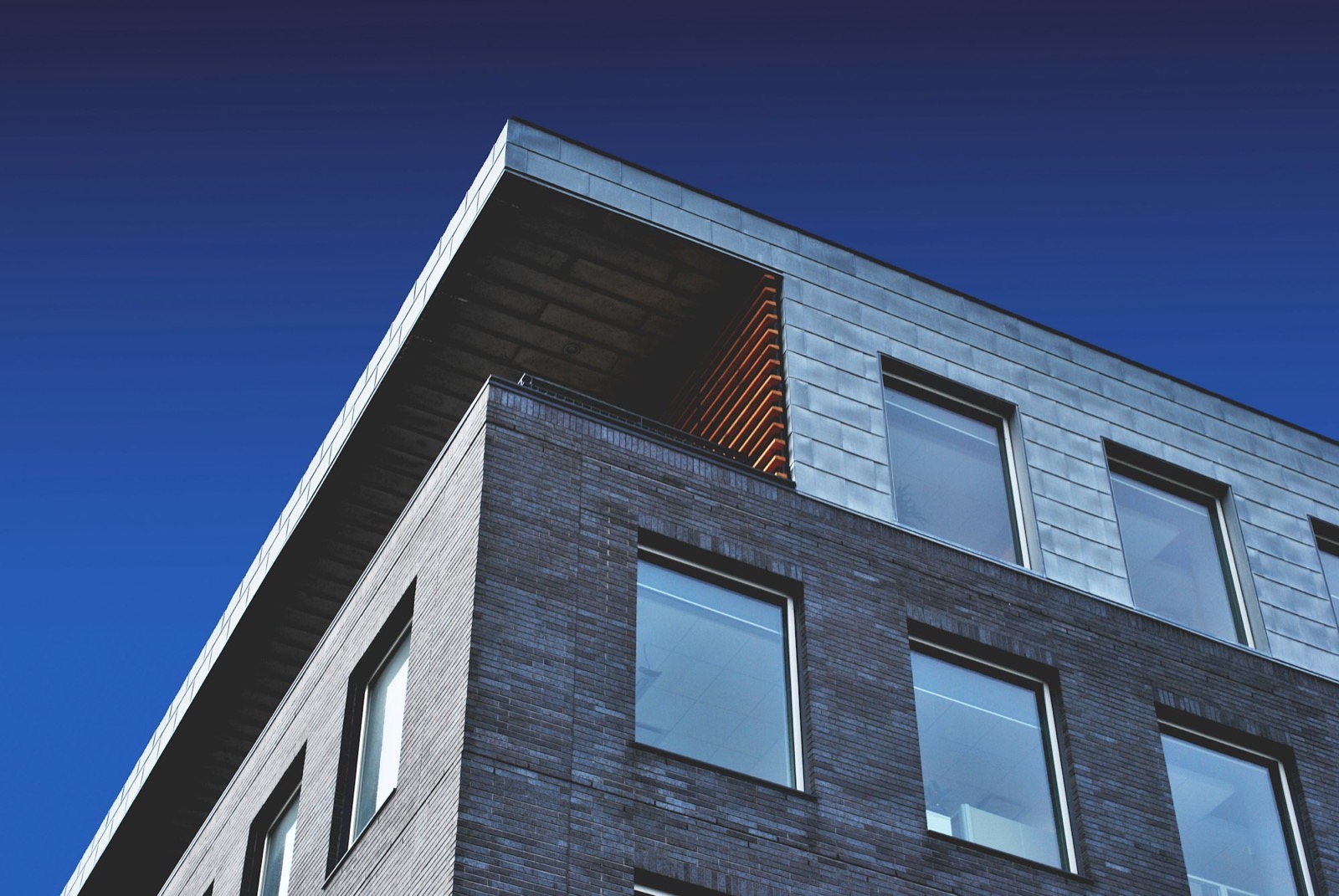 Fachada moderna de prédio residencial